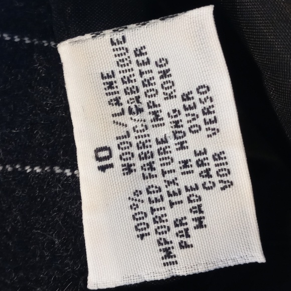 Anne Klein 100% wool jacket size 10 pinstripe Gray - Picture 11 of 12